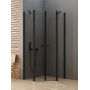 New Trendy New Soleo Black K0617 kabina prysznicowa 90x90 cm czarny mat/szkło przezroczyste zdj.1