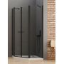 New Trendy New Soleo Black K0618 kabina prysznicowa 100x80 cm czarny mat/szkło przezroczyste zdj.1