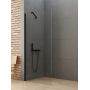 New Trendy New Soleo Black K0767 ścianka prysznicowa walk-in 70 cm czarny mat/szkło przezroczyste zdj.1