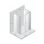 New Trendy Prime K0854 kabina prysznicowa 130x80 cm prostokątna chrom połysk/szkło przezroczyste zdj.2