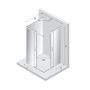 New Trendy Prime K1523 kabina prysznicowa 100x80 cm prostokątna chrom połysk/szkło przezroczyste zdj.2
