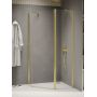 New Trendy New Soleo Light Gold K1665 kabina prysznicowa 100x80 cm złoty połysk/szkło przezroczyste zdj.1