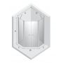 New Trendy New Soleo Light Gold K1667 kabina prysznicowa 80x80 cm złoty połysk/szkło przezroczyste zdj.2