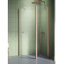 New Trendy New Soleo Copper Brushed K1702 kabina prysznicowa 100x80 cm miedź szczotkowany/szkło przezroczyste zdj.1