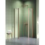 New Trendy New Soleo Copper Brushed K1705 kabina prysznicowa 90x90 cm miedź szczotkowany/szkło przezroczyste zdj.1