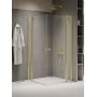 New Trendy New Soleo Light Gold K1894 kabina prysznicowa 120x120 cm kwadratowa złoty połysk/szkło przezroczyste zdj.1
