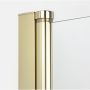 New Trendy New Soleo Light Gold K1902 kabina prysznicowa 80x80 cm kwadratowa złoty połysk/szkło przezroczyste zdj.3