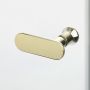 New Trendy New Soleo Light Gold K1902 kabina prysznicowa 80x80 cm kwadratowa złoty połysk/szkło przezroczyste zdj.4