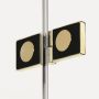 New Trendy New Soleo Light Gold K1902 kabina prysznicowa 80x80 cm kwadratowa złoty połysk/szkło przezroczyste zdj.7