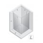 New Trendy New Soleo Light Gold K1902 kabina prysznicowa 80x80 cm kwadratowa złoty połysk/szkło przezroczyste zdj.2