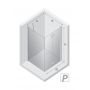 New Trendy New Soleo Light Gold K1934 kabina prysznicowa 100x90 cm prostokątna złoty połysk/szkło przezroczyste zdj.2