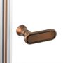 New Trendy New Soleo Copper Brushed K2037 kabina prysznicowa 110x80 cm prostokątna miedź szczotkowany/szkło przezroczyste zdj.7