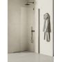 New Trendy New Soleo Gunmetal Brushed K2262 ścianka prysznicowa walk-in 100 cm grafitowy szczotkowany/szkło przezroczyste zdj.1