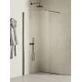 New Trendy New Soleo Gunmetal Brushed K2262WP ścianka prysznicowa walk-in 100 cm grafitowy szczotkowany/szkło przezroczyste zdj.1