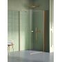 New Trendy New Soleo Copper Brushed K2289 kabina prysznicowa 90x80 cm prostokątna miedź szczotkowany/szkło przezroczyste zdj.1