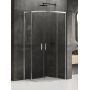 New Trendy Prime K3555 kabina prysznicowa 90x90 cm półokrągła chrom połysk/szkło przezroczyste zdj.1