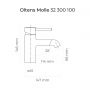 Oltens Molle 32200300 bateria umywalkowa zdj.2