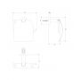 Omnires Modern Project MP60520CR uchwyt na papier toaletowy chrom zdj.2