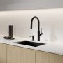 Omnires Bend BE6455BL bateria kuchenna stojąca czarna zdj.4