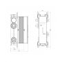 Omnires BOXTE3F element podtynkowy baterii zdj.2