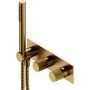 Omnires Contour CT80351GLB bateria wannowo-prysznicowa podtynkowa złota zdj.1