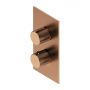 Omnires Contour CT8036CPB bateria wannowo-prysznicowa podtynkowa termostatyczna miedź zdj.1