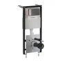 Omnires Eco Flush Set STFWCECO1R45RAT stelaż podtynkowy z przyciskiem spłukującym do miski wc wiszącej zdj.1