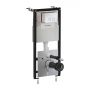 Omnires Eco Flush Set STFWCECO1R45RCR stelaż podtynkowy z przyciskiem spłukującym do miski wc wiszącej zdj.1