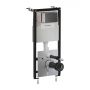 Omnires Eco Flush Set STFWCECO1R45RGR stelaż podtynkowy z przyciskiem spłukującym do miski wc wiszącej zdj.1