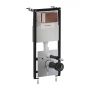 Omnires Eco Flush Set STFWCECO1R45RORB stelaż podtynkowy z przyciskiem spłukującym do miski wc wiszącej zdj.1