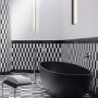 Omnires Shell M+ SHELL148WWBLV wanna wolnostojąca 148x75 cm owalna czarna zdj.7