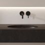 Omnires Shell M+ SHELL480UPBLV umywalka 48x31 cm owalna podblatowa czarna zdj.10