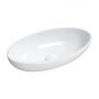 Omnires M+ CreteBP umywalka 51x30 cm owalna nablatowa biała zdj.1