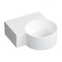 Omnires Ovo M+ OVO335UWLBM umywalka 33x34 cm narożna ścienna-nablatowa biała zdj.1