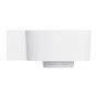 Omnires Ovo M+ OVO335UWLBM umywalka 33x34 cm narożna ścienna-nablatowa biała zdj.4