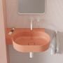 Omnires Ovo M+ OVO645UWLCO umywalka 64x44 cm narożna ścienna-nablatowa różowa zdj.6