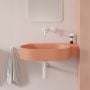 Omnires Ovo M+ OVO645UWPCO umywalka 64x44 cm narożna ścienna-nablatowa różowa zdj.5