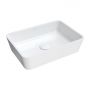 Omnires Parma M+ PARMAUNBP umywalka 50x35 cm prostokątna nablatowa biała zdj.1