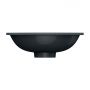Omnires Shell M+ SHELL380UPBLV umywalka 38x25 cm owalna podblatowa czarna zdj.3