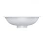 Omnires Shell M+ SHELL380UPBM umywalka 38x25 cm owalna podblatowa biała zdj.3