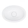 Omnires Shell M+ SHELL380UPBM umywalka 38x25 cm owalna podblatowa biała zdj.4