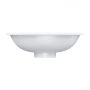 Omnires Shell M+ SHELL380UPBP umywalka 38x25 cm owalna podblatowa biała zdj.3