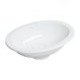 Omnires Shell M+ SHELL380UPBP umywalka 38x25 cm owalna podblatowa biała zdj.1