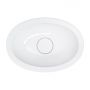 Omnires Shell M+ SHELL380UPBP umywalka 38x25 cm owalna podblatowa biała zdj.4