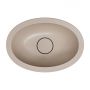 Omnires Shell M+ SHELL380UPDB umywalka 38x25 cm owalna podblatowa brąz/beż zdj.4