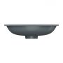 Omnires Shell M+ SHELL480UPAG umywalka 48x31 cm owalna podblatowa szary/kamień zdj.3