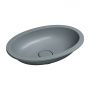 Omnires Shell M+ SHELL480UPAG umywalka 48x31 cm owalna podblatowa szary/kamień zdj.1