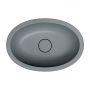 Omnires Shell M+ SHELL480UPAG umywalka 48x31 cm owalna podblatowa szary/kamień zdj.4