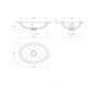 Omnires Shell M+ SHELL480UPBLV umywalka 48x31 cm owalna podblatowa czarna zdj.2