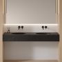 Omnires Shell M+ SHELL480UPBLV umywalka 48x31 cm owalna podblatowa czarna zdj.5